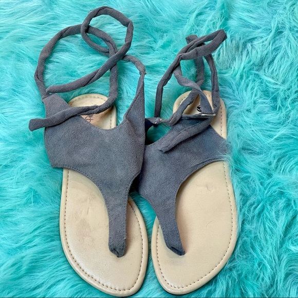 Chatties grey sandals size 10 - Picture 1 of 7